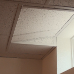 Simple basement drop ceiling window well slope